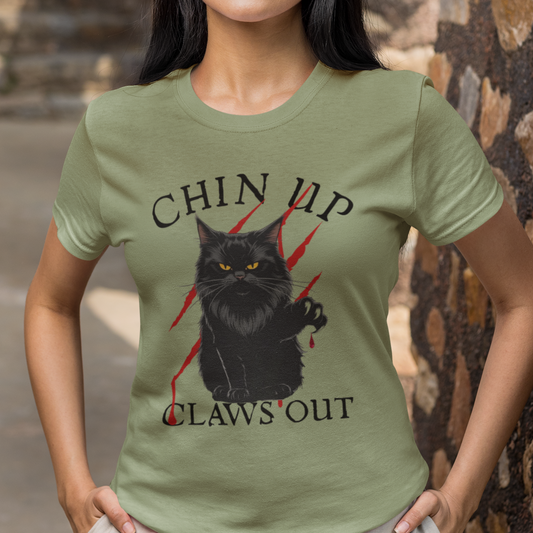 Black Cat Feminist Goth Tee