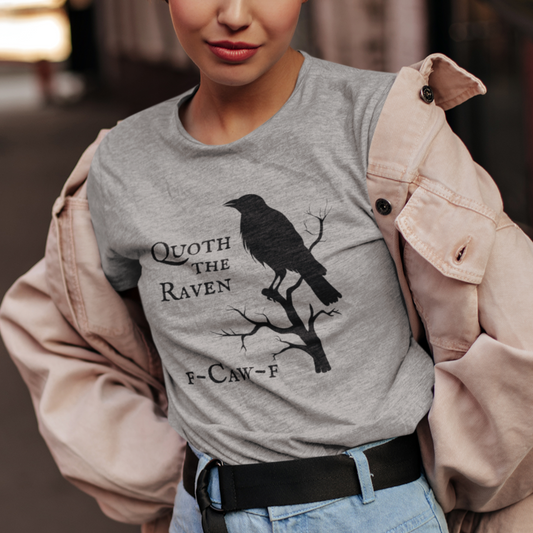 Poe Raven F-Caw-F Shirt Crow Tshirts